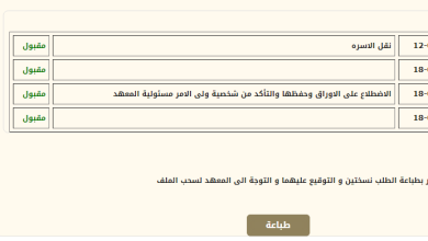 نتيجة تحويلات الازهر من معهد الى معهد 2025 3