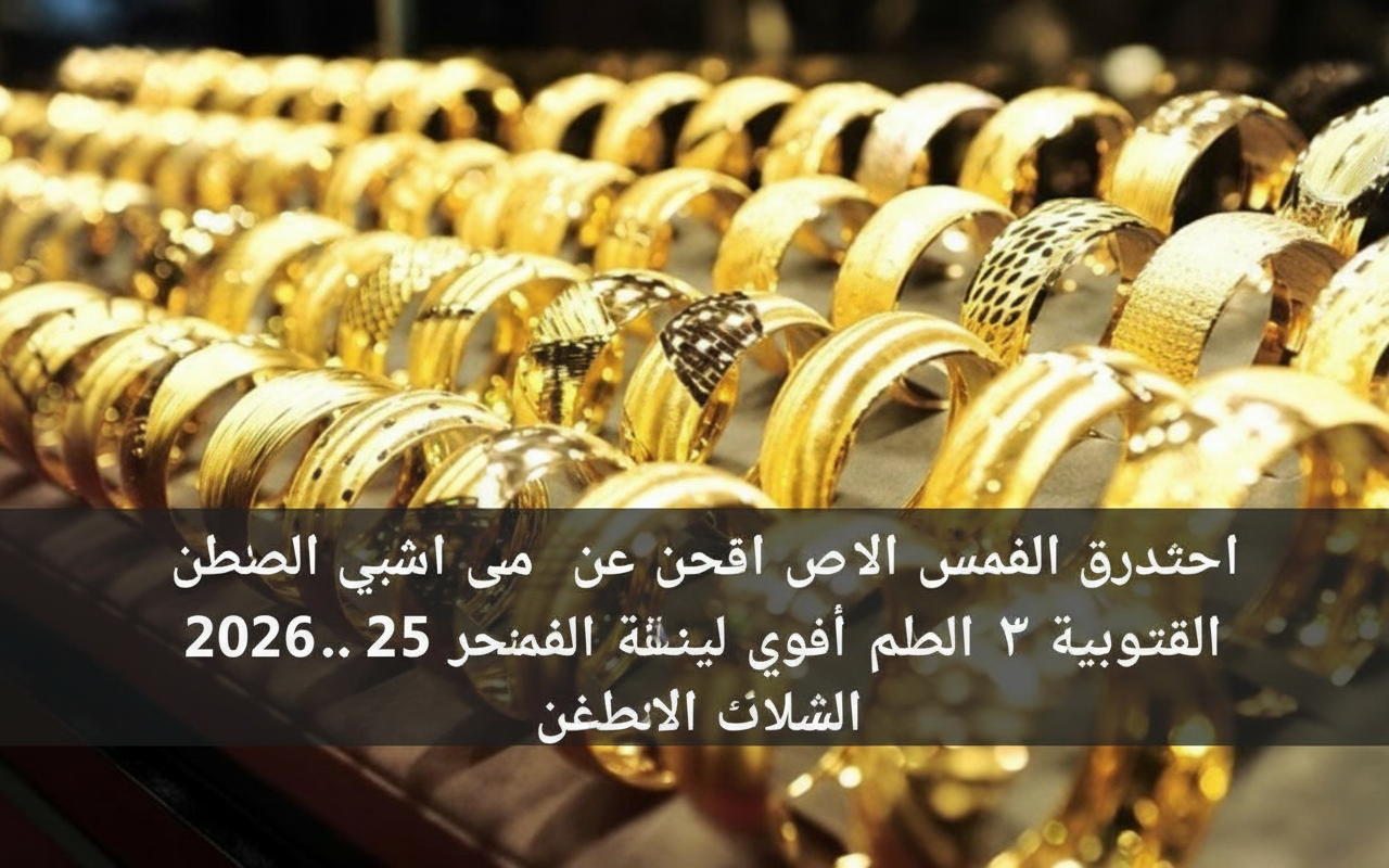 استقرار ملحوظ في سعر الذهب بمصر مساء اليوم الأحد 25 يناير 2026.. إليك تحديث الصاغة