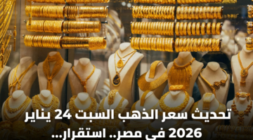 تحديث سعر الذهب السبت 24 يناير 2026 في مصر.. استقرار عيار 21 بالمصنعية 13