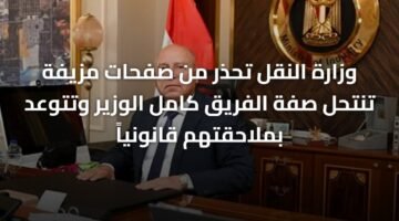 وزارة النقل تحذر من صفحات مزيفة تنتحل صفة الفريق كامل الوزير وتتوعد بملاحقتهم قانونياً 11