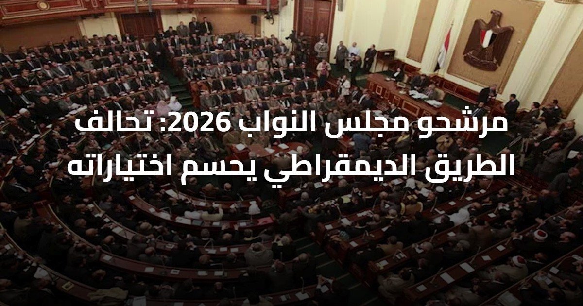مرشحو مجلس النواب 2026: تحالف الطريق الديمقراطي يحسم اختياراته