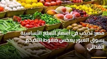 مصر: تذبذب في أسعار السلع الأساسية بسوق العبور يعكس ضغوط التضخم الغذائي ) مصر: تذبذب في أسعار السلع الأساسية بسوق العبور يعكس ضغوط التضخم الغذائي 96