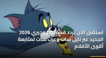 استقبل الآن تردد قناة توم وجيري 2026 الجديد عبر نايل سات وعرب سات لمتابعة أقوى الأفلام 10