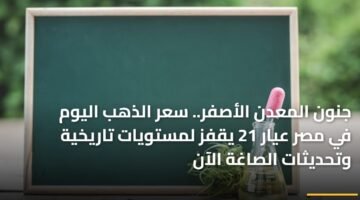 جنون المعدن الأصفر.. سعر الذهب اليوم في مصر عيار 21 يقفز لمستويات تاريخية وتحديثات الصاغة الآن 12