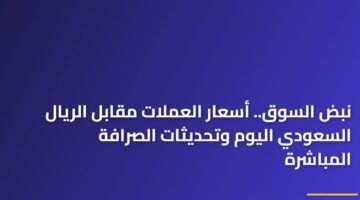 نبض السوق.. أسعار العملات مقابل الريال السعودي اليوم وتحديثات الصرافة المباشرة 3