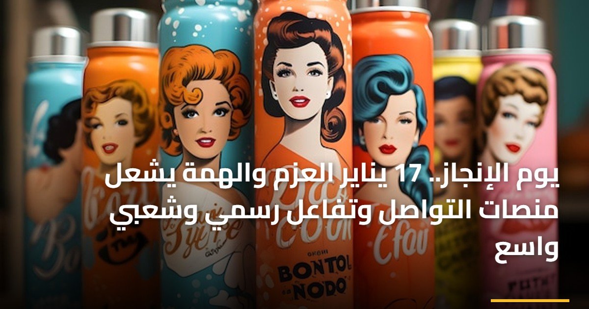 يوم الإنجاز.. 17 يناير العزم والهمة يشعل منصات التواصل وتفاعل رسمي وشعبي واسع