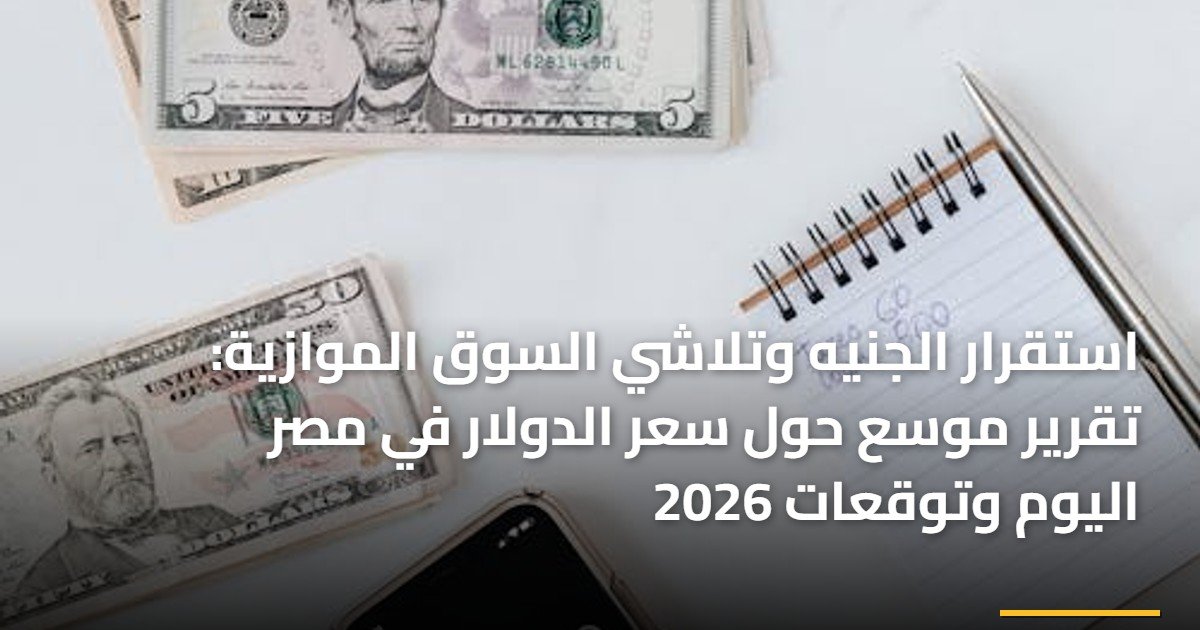 استقرار الجنيه وتلاشي السوق الموازية: تقرير موسع حول سعر الدولار في مصر اليوم وتوقعات 2026