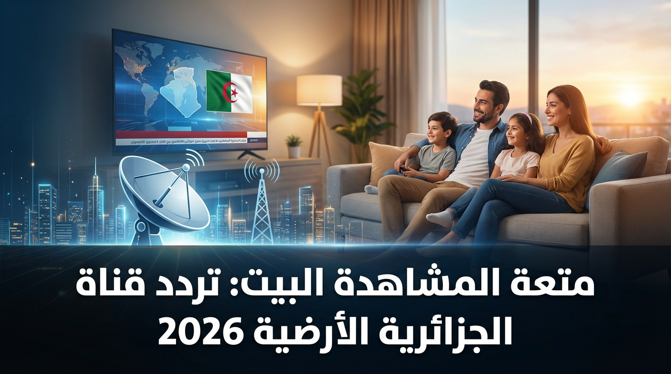 متعة المشاهدة البيت: تردد قناة الجزائرية الأرضية 2026
