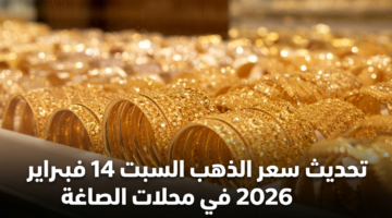 تحديث سعر الذهب السبت 14 فبراير 2026 في محلات الصاغة 21