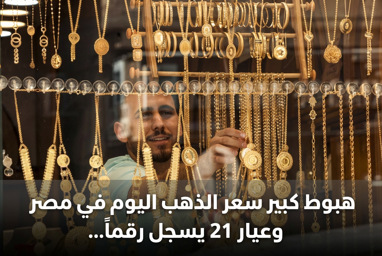 هبوط كبير سعر الذهب اليوم في مصر وعيار 21 يسجل رقماً جديداً