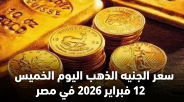 سعر الجنيه الذهب اليوم الخميس 12 فبراير 2026 في مصر 12