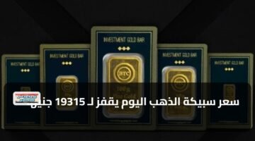 سعر سبيكة الذهب اليوم يقفز لـ 19315 جنيهاً 88