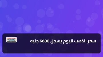 سعر الذهب اليوم يسجل 6600 جنيه 12