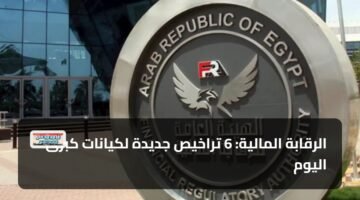 الرقابة المالية: 6 تراخيص جديدة لكيانات كبرى اليوم 79
