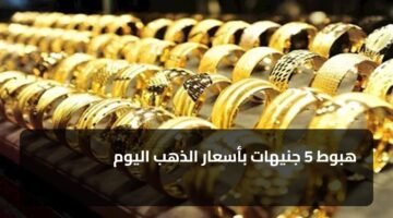 هبوط 5 جنيهات بأسعار الذهب اليوم 9