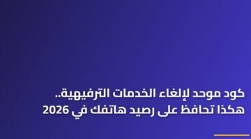 كود موحد لإلغاء الخدمات الترفيهية.. هكذا تحافظ على رصيد هاتفك في 2026 14