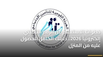 خطوات الاستعلام عن الرقم التأميني إلكترونياً 2026.. دليلك الكامل للحصول عليه من المنزل 15