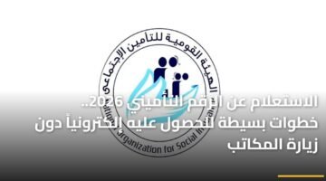 الاستعلام عن الرقم التأميني 2026.. خطوات بسيطة للحصول عليه إلكترونياً دون زيارة المكاتب 9