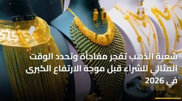 شعبة الذهب تفجر مفاجأة وتحدد الوقت المثالي للشراء قبل موجة الارتفاع الكبرى في 2026 68