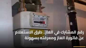 رقم المشترك في الغاز.. طرق الاستعلام عن فاتورة الغاز ومعرفته بسهولة 7